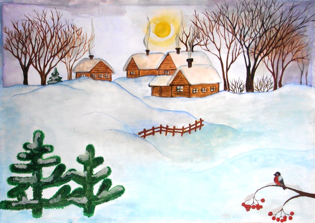 Картинка встреча зимы. Зима рисунок. Рисунок на зимнюю тему. Зимний пейзаж для детей. Рисунок красота зимы.