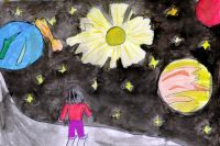 II место - Моя вселенная. Пешкова Виктория, 10 лет, рук. Габдуллина А.Т., Ибрагимовская СОШ