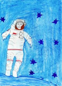 III место - Первые шаги на Марсе. Михайлова Виктория, 10 лет, рук. Габдуллина А.Т., Ибрагимовская СОШ