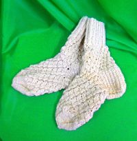 Узорные носки (вязание спицами)